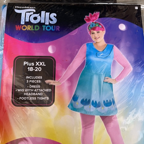Trolls World Tour: Poppy Adult Costume! New! - Picture 10 of 10